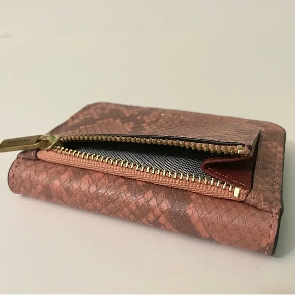Fossil Snake Print Pattern Small Wallet - Picture 13 of 16